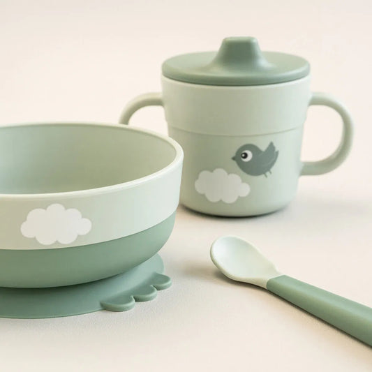 Conjunto Refeição - Happy Clouds Green | Done by Deer