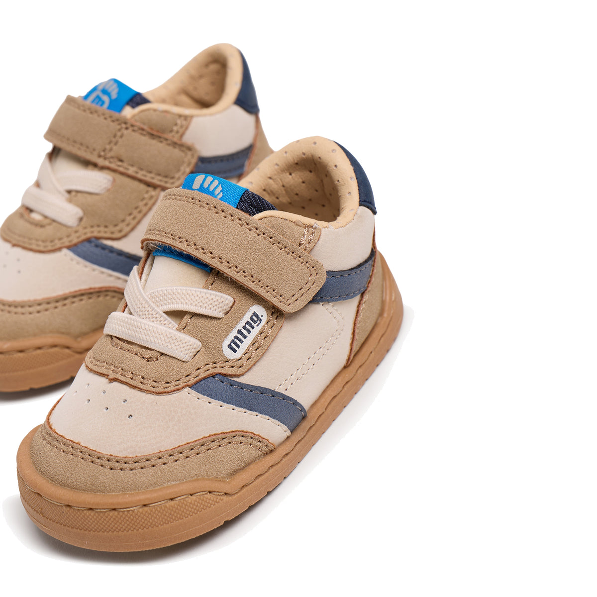 Ténis Free Baby - Bege/Marinho | Mustang