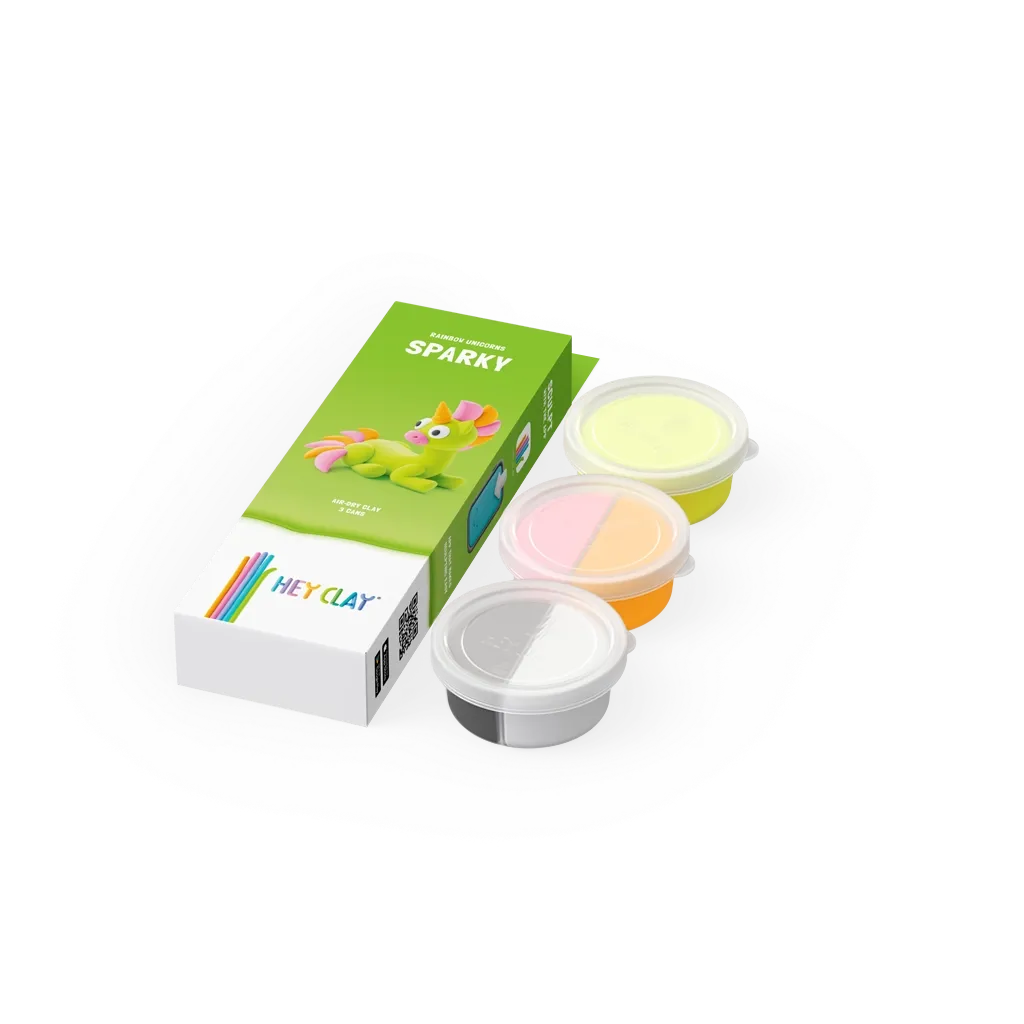 Massas de Modelar Rainbow Unicorns - Sparky | HEY CLAY