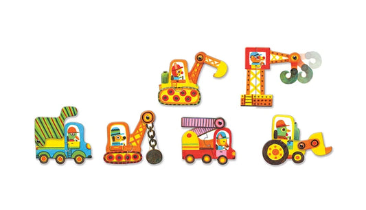 Puzzle Duo - Veículos Articulados | Djeco