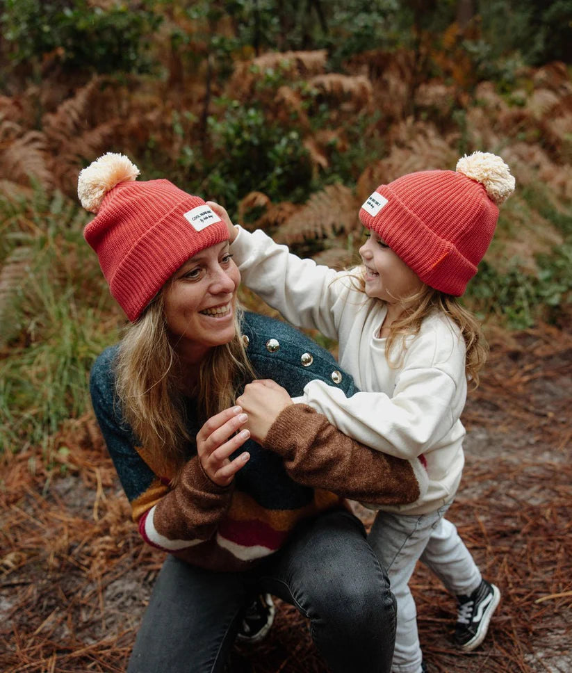 Gorro Criança - Color Block Framboise