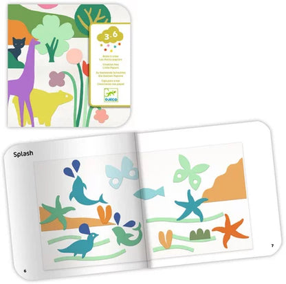 Atividades de Colagem com Papéis Coloridos | Djeco