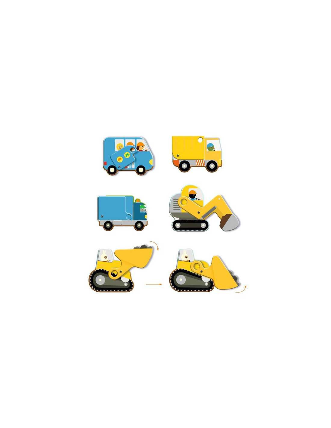 Puzzles - Máquinas de Construção | Djeco