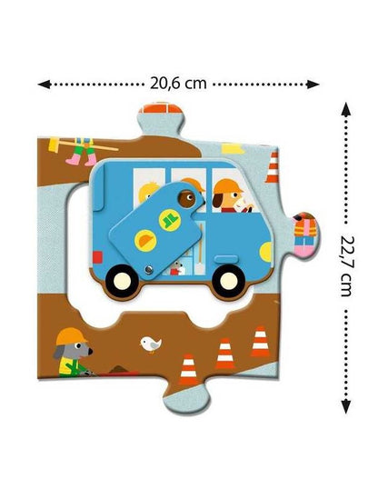 Puzzles - Máquinas de Construção | Djeco