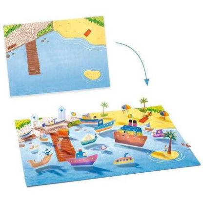 Autocolantes Lift-Up 3D - Veículos | Djeco