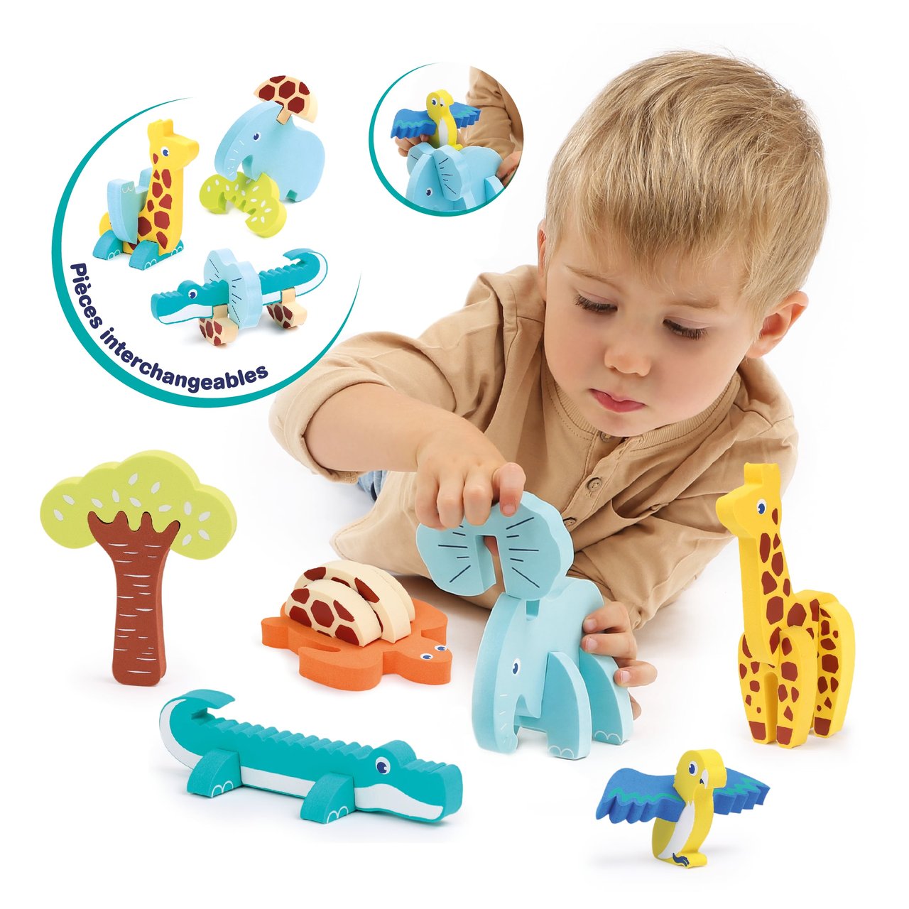 Puzzle Espuma 3D - Animais | Ludi