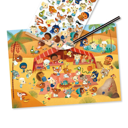 Savana, Deserto e Pólo Norte - 90 Decalques | Djeco