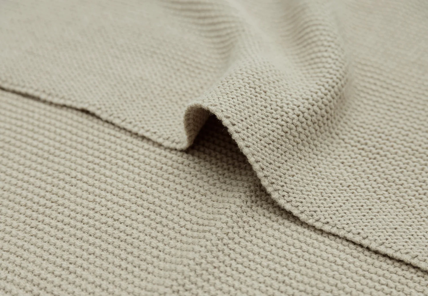Manta Basic Knit Olive Green 75x100 cm.