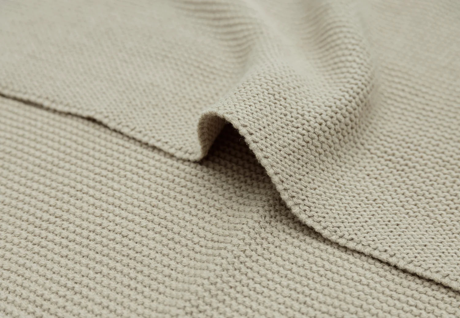 Manta Basic Knit Olive Green 75x100 cm.