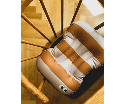 Almofada redutora para cadeira - Stripes Nude Mustard.