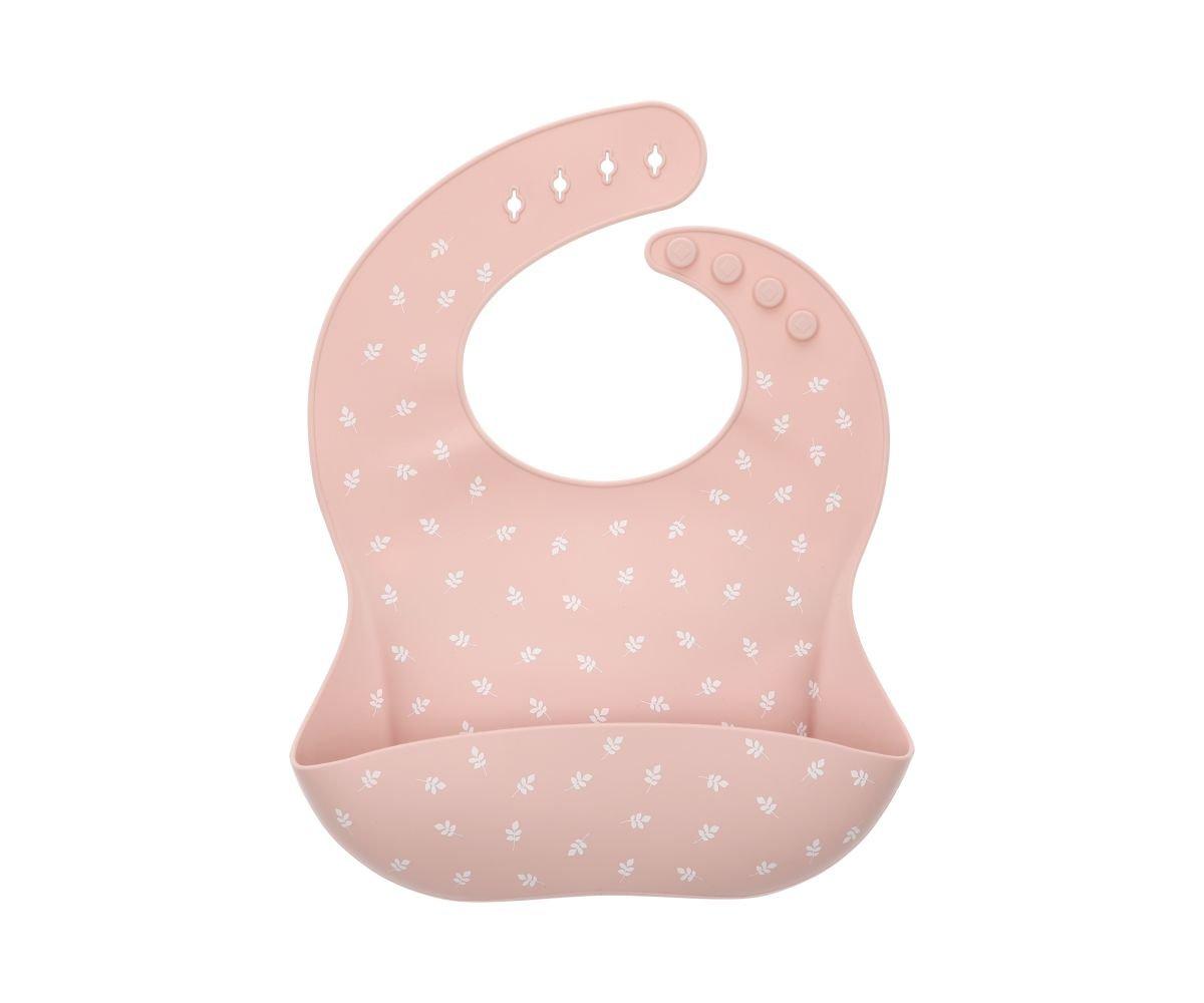 Babete Silicone Tutete - Leaves Pink