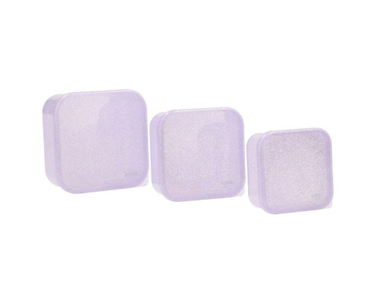 3 Caixas Snack - Glitter Lilac