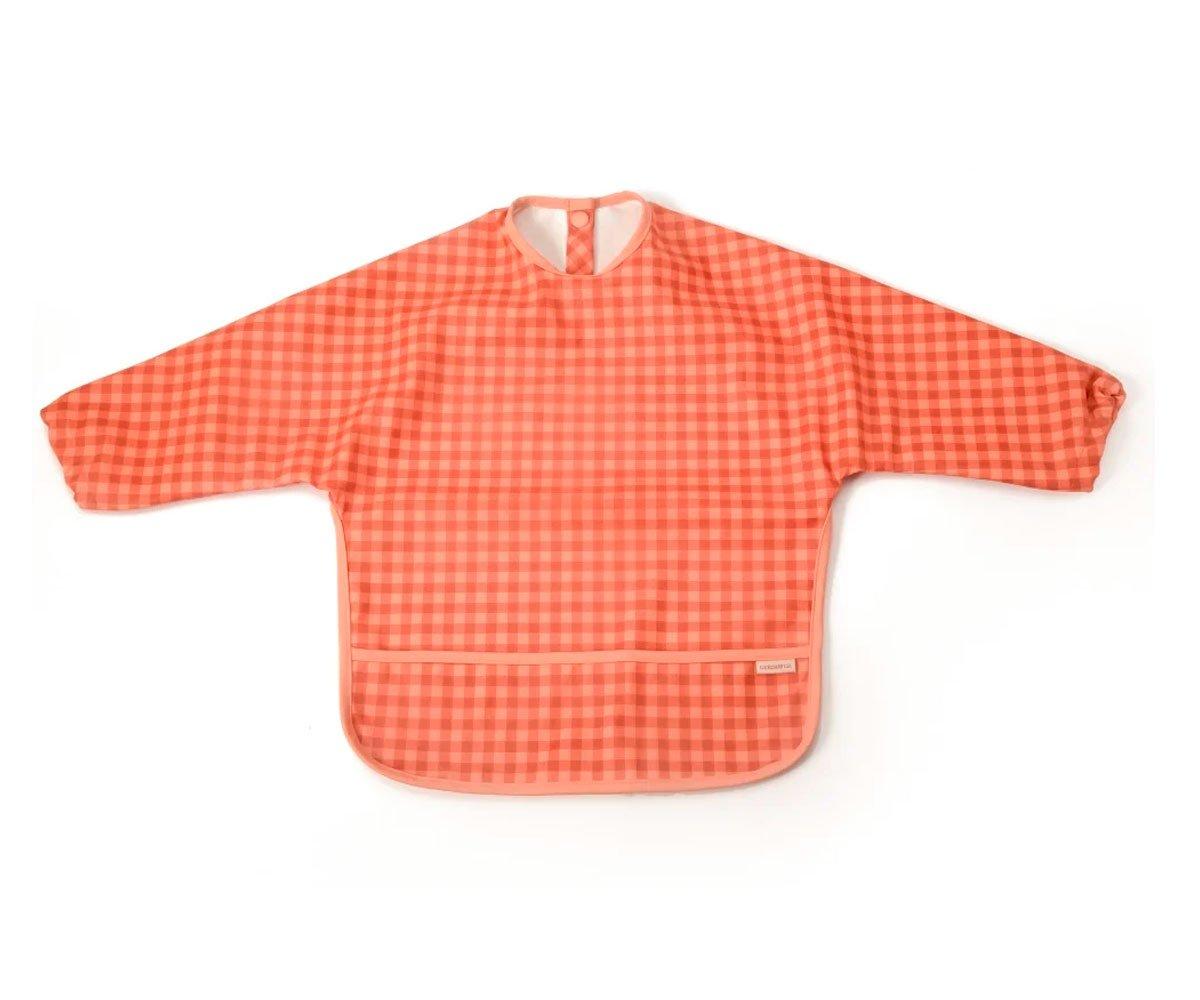 Babete com mangas - Quadrados Sunset Gingham