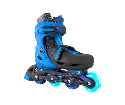 Patins Evolutivos Combo - Azul Neon - Yvolution