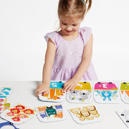 Puzzle Make a Match Number Train | Banana Panda