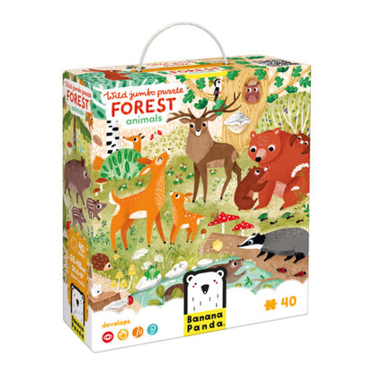 Puzzle Wild Jumbo Forest Animals | Banana Panda
