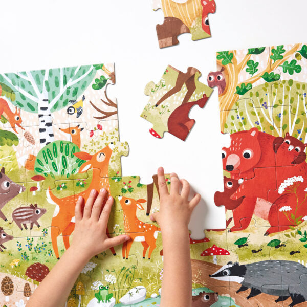 Puzzle Wild Jumbo Forest Animals | Banana Panda