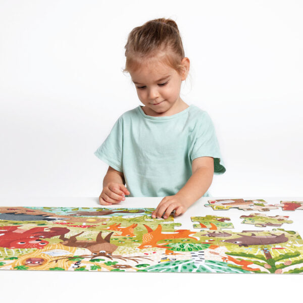 Puzzle Wild Jumbo Forest Animals | Banana Panda
