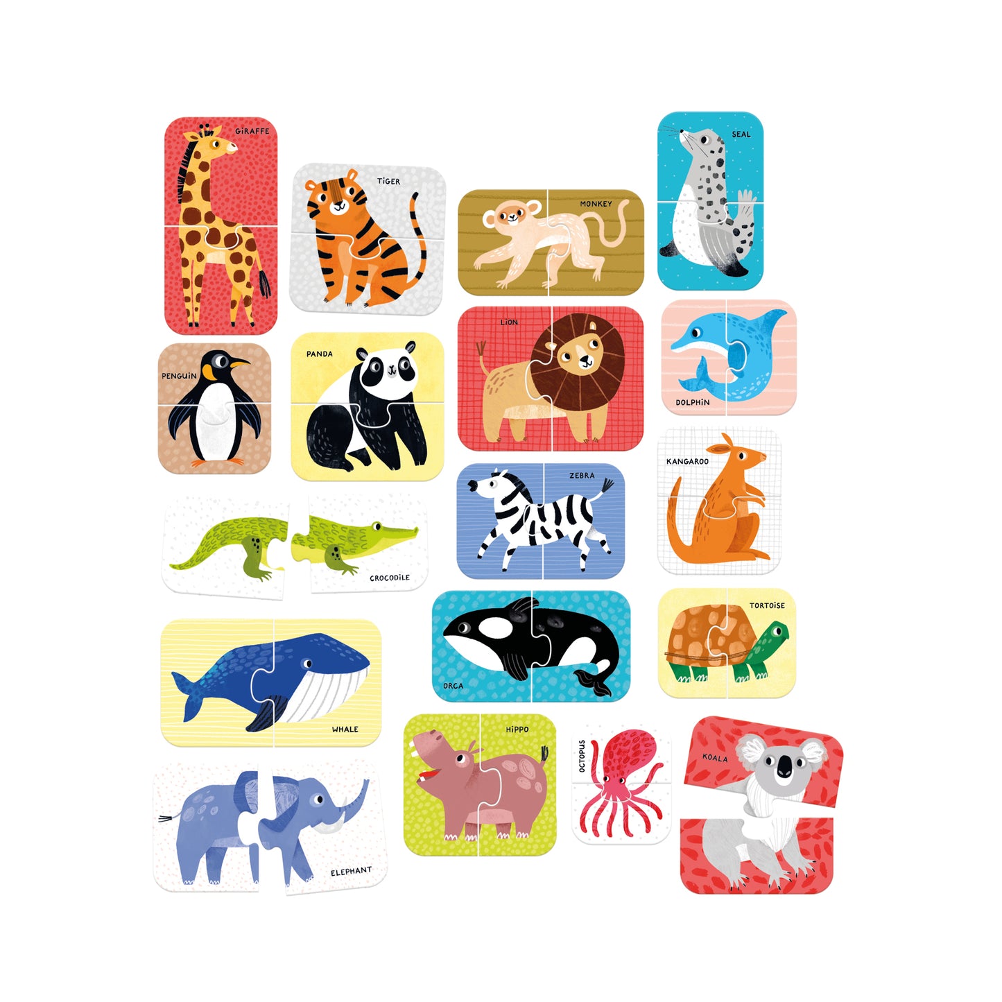 Puzzle Pairs - Wild Animals | Banana Panda