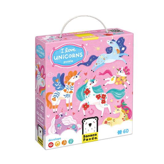 Puzzle I Love Unicorns | Banana Panda
