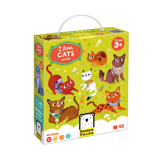 Puzzle I Love Cats | Banana Panda