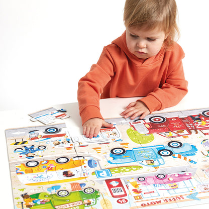 Puzzle Moto Jumbo Cars  | Banana Panda