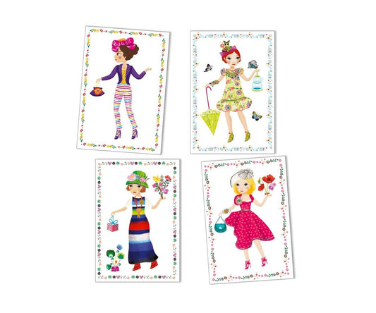 Tão na Onda da Moda! - Autocolantes Reposicionáveis | Djeco