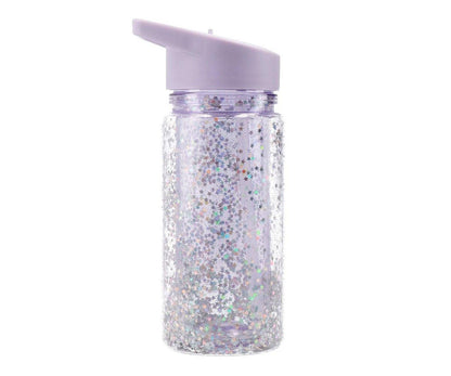 Garrafa com palhinha - Glitter Stars Lilac