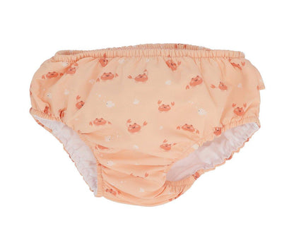 Cueca-Fralda Praia com Folhos - Crab Coral