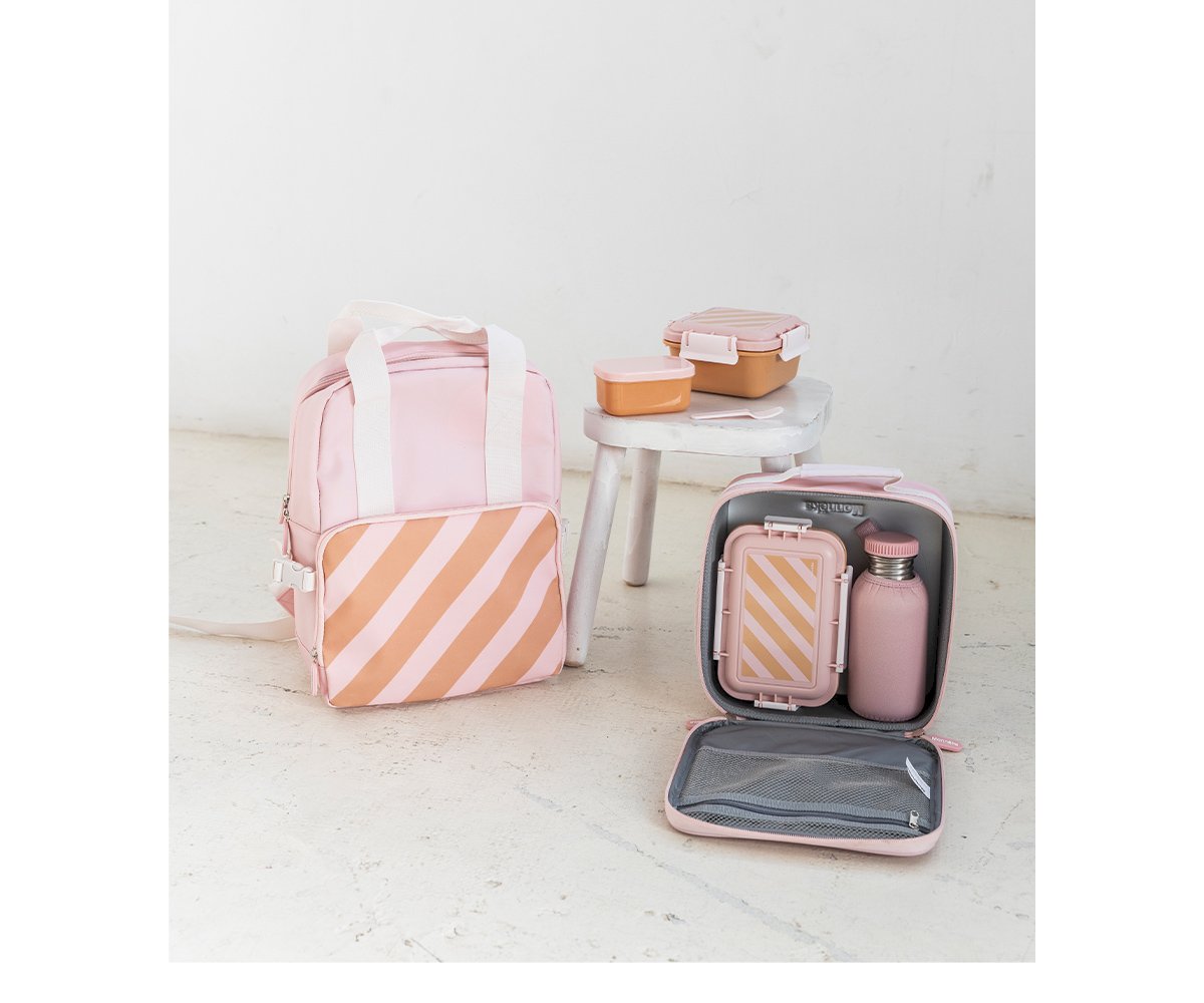 Lancheira Grande - Stripes Pink