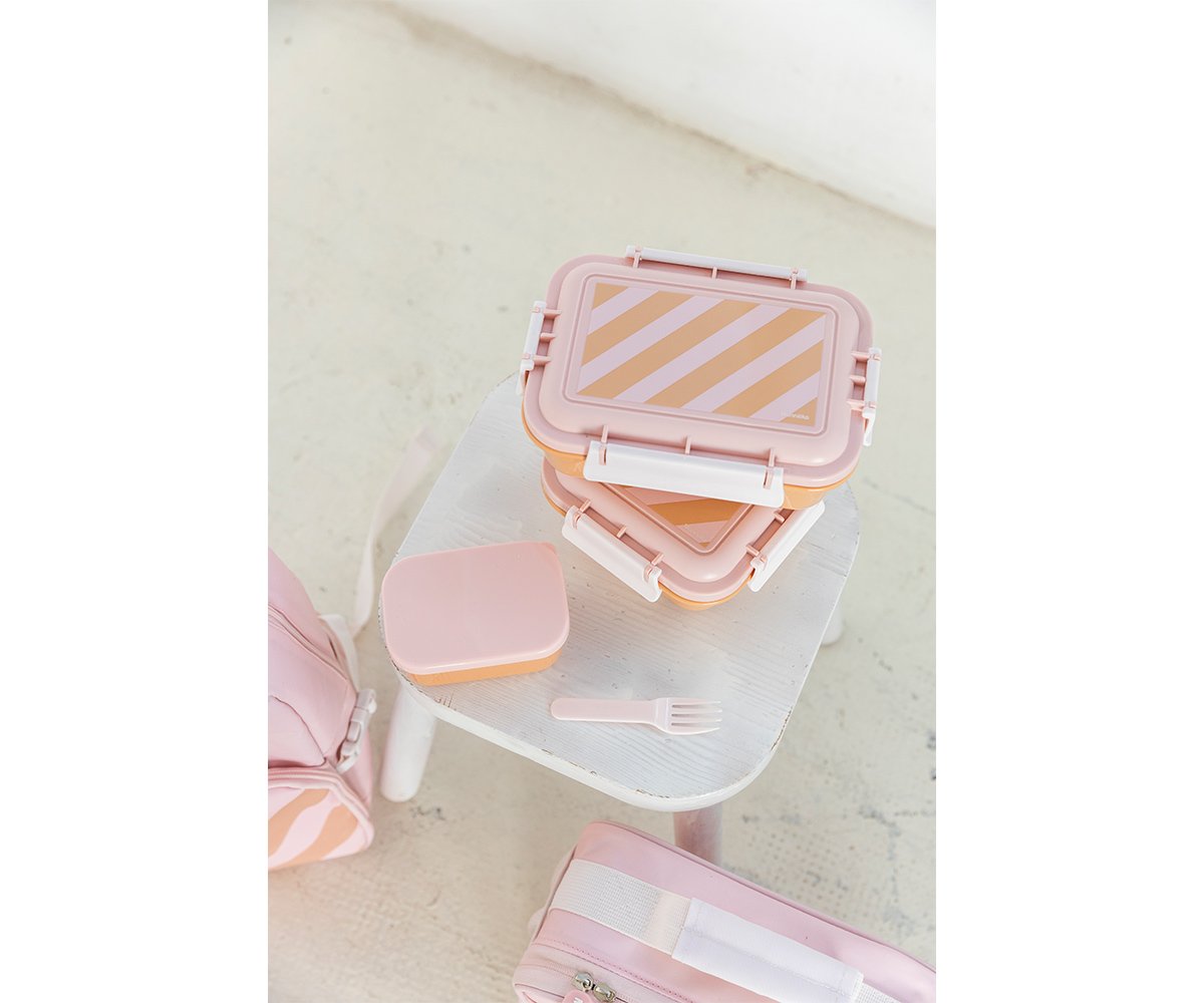 Lancheira Grande - Stripes Pink
