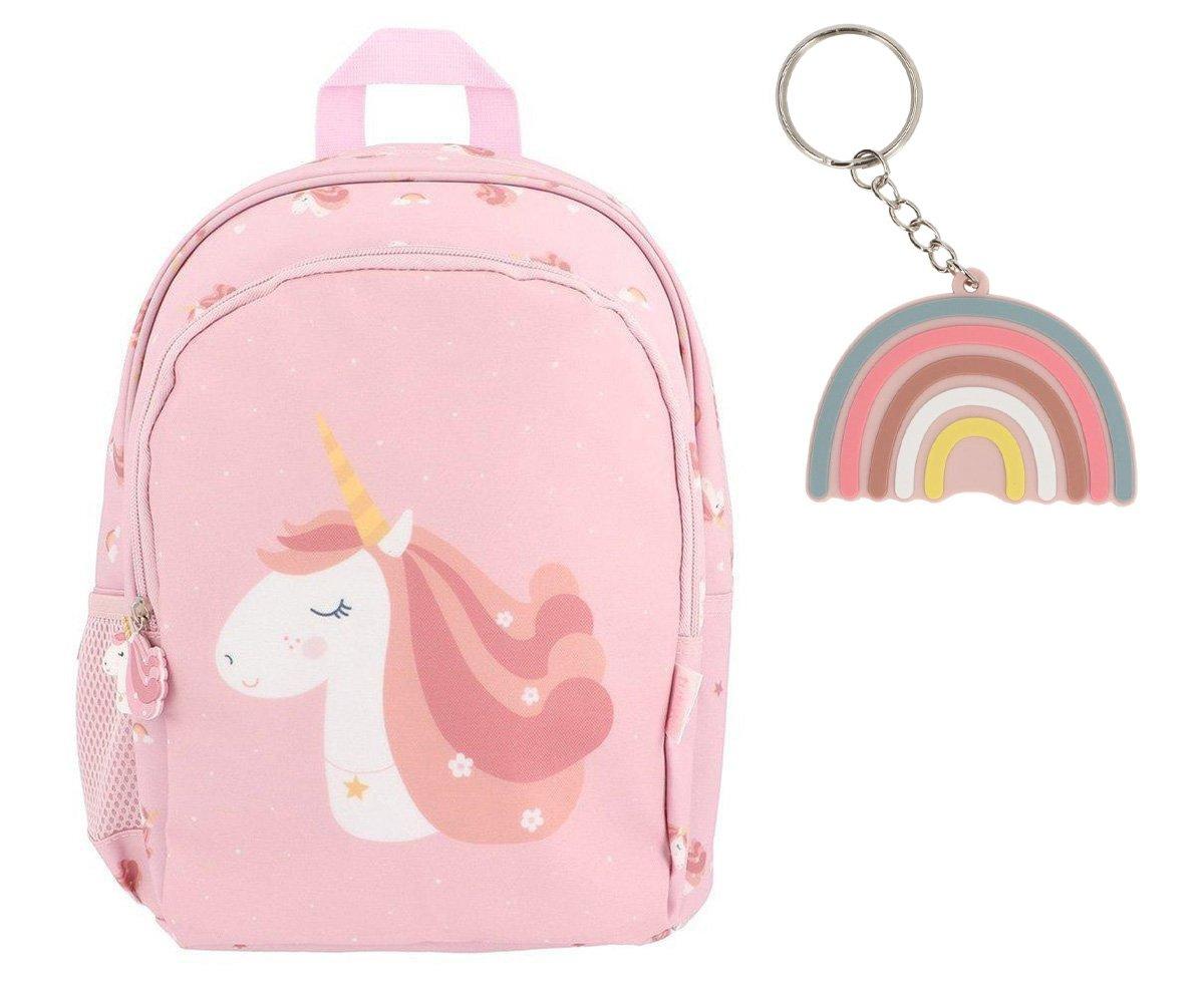 Mochila Média e Porta-Chaves - Magical Unicorn