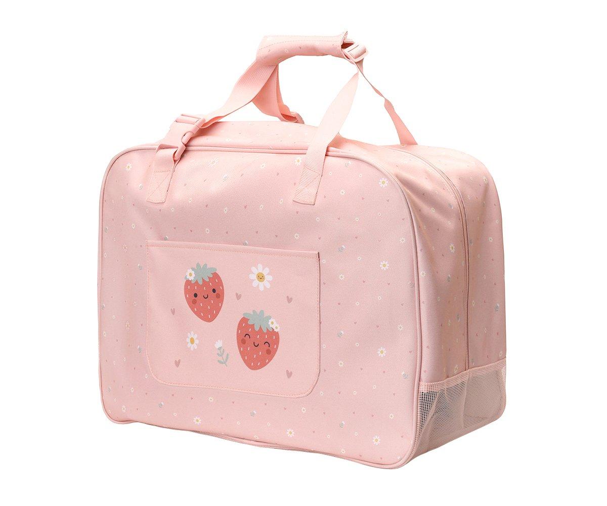 Saco de Praia Grande com Rede - Strawberries