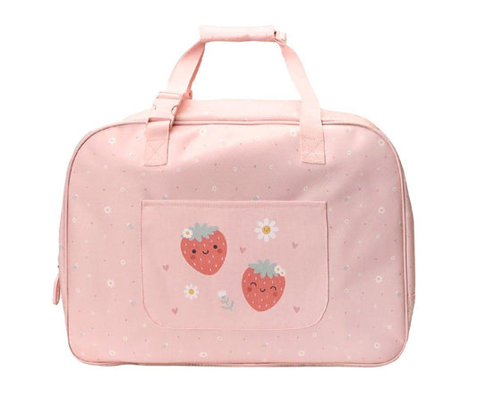 Saco de Praia Grande com Rede - Strawberries