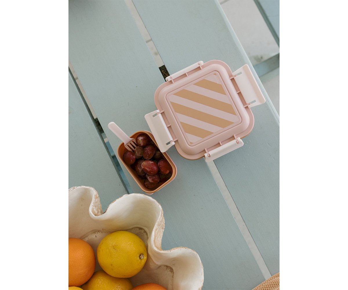 Lancheira Grande - Stripes Pink