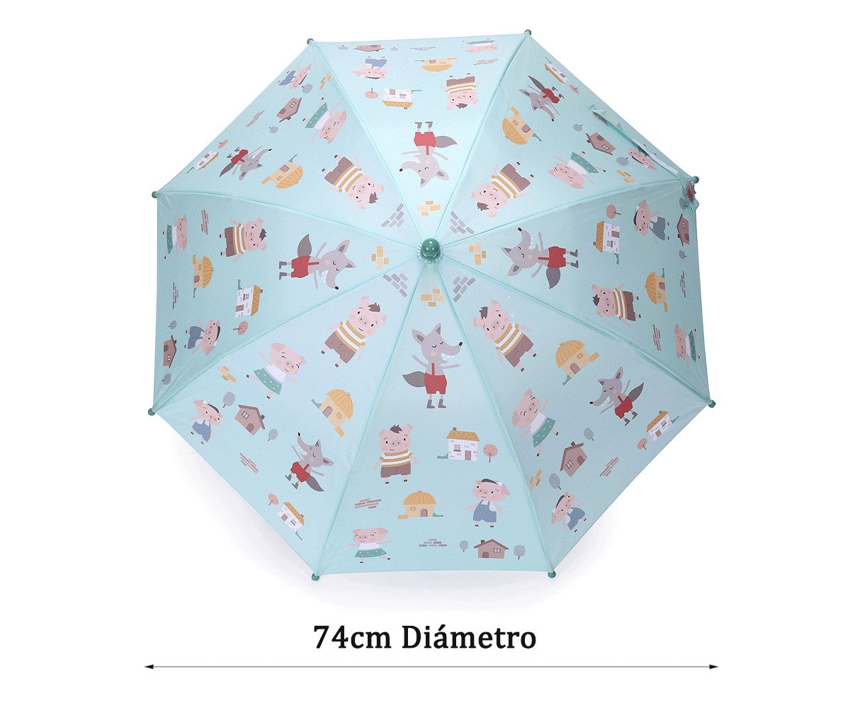 Guarda-chuva Three Little Pigs