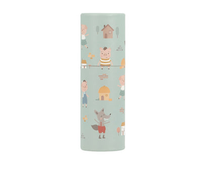 Tubo 12 lápis cor - The Three Little Pigs