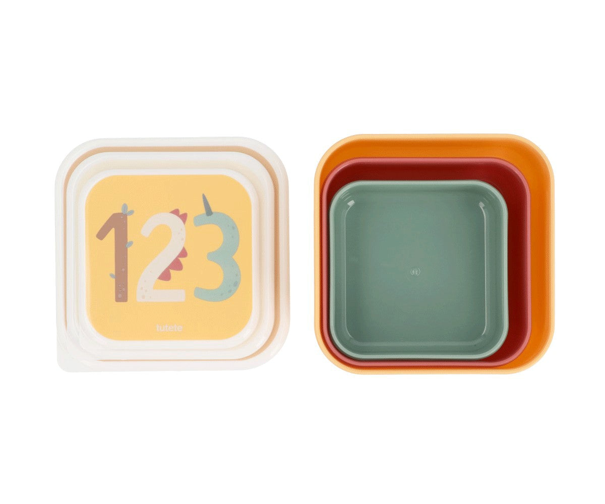 3 Caixas Snack - Funny Letters