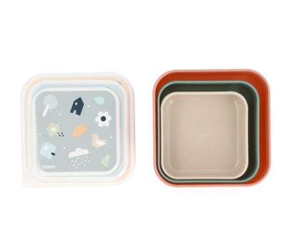 3 Caixas Snack - Geometric Nature