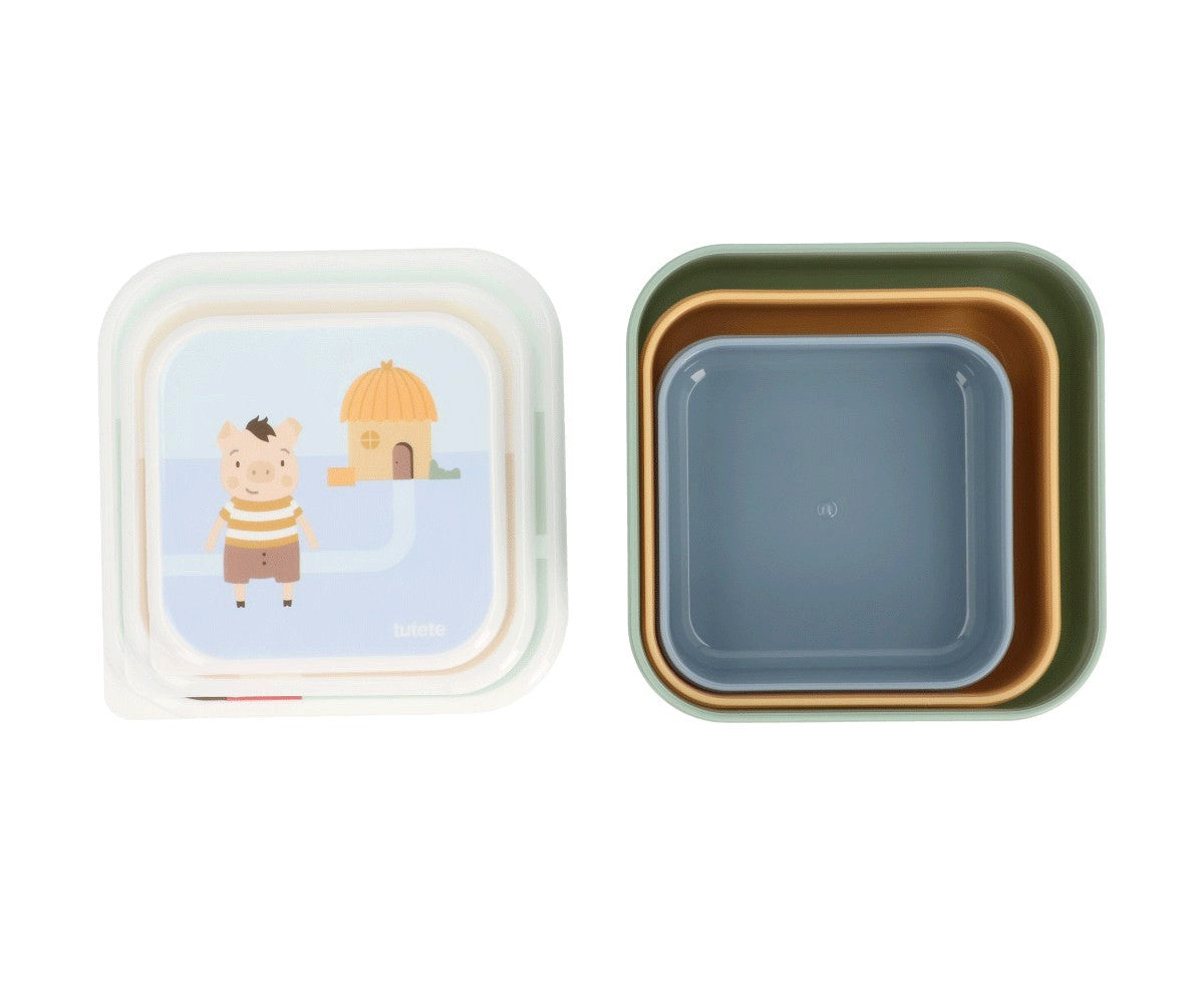 3 Caixas Snack - The Three Little Pigs