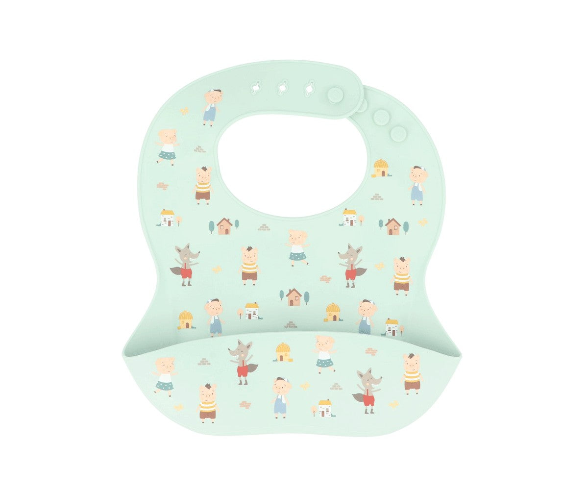 Babete Silicone Tutete - The Three Little Pigs
