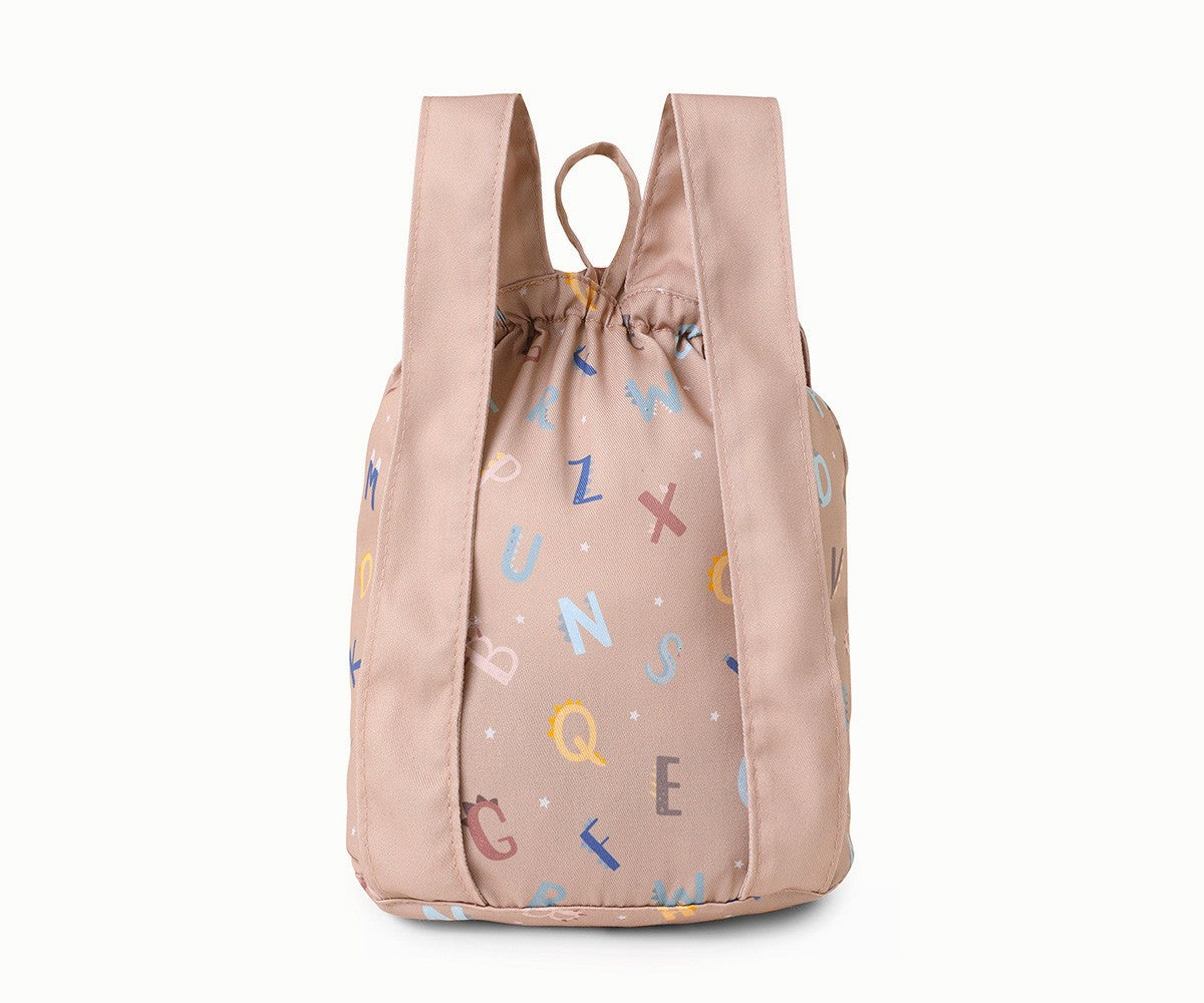 Mochila pequena tecido - Funny Letters