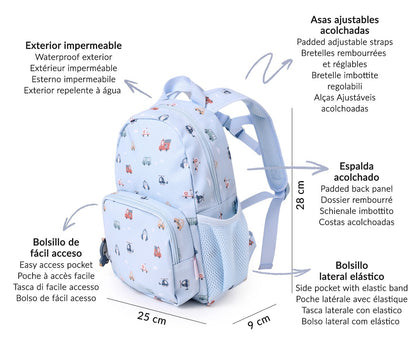 Mochila pré-escolar - City Cars