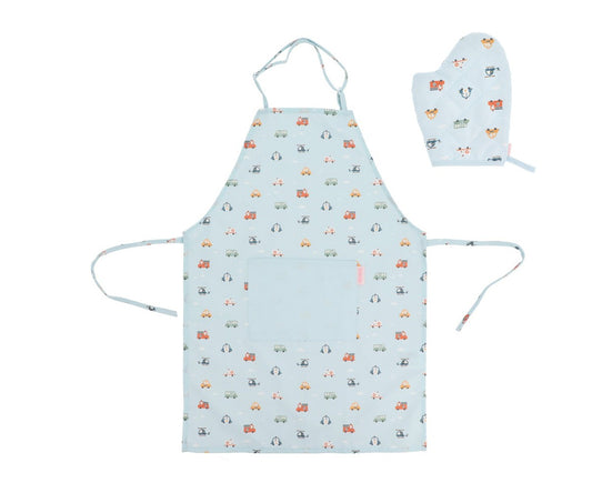 Conjunto Avental e Luva de Cozinha - City Cars