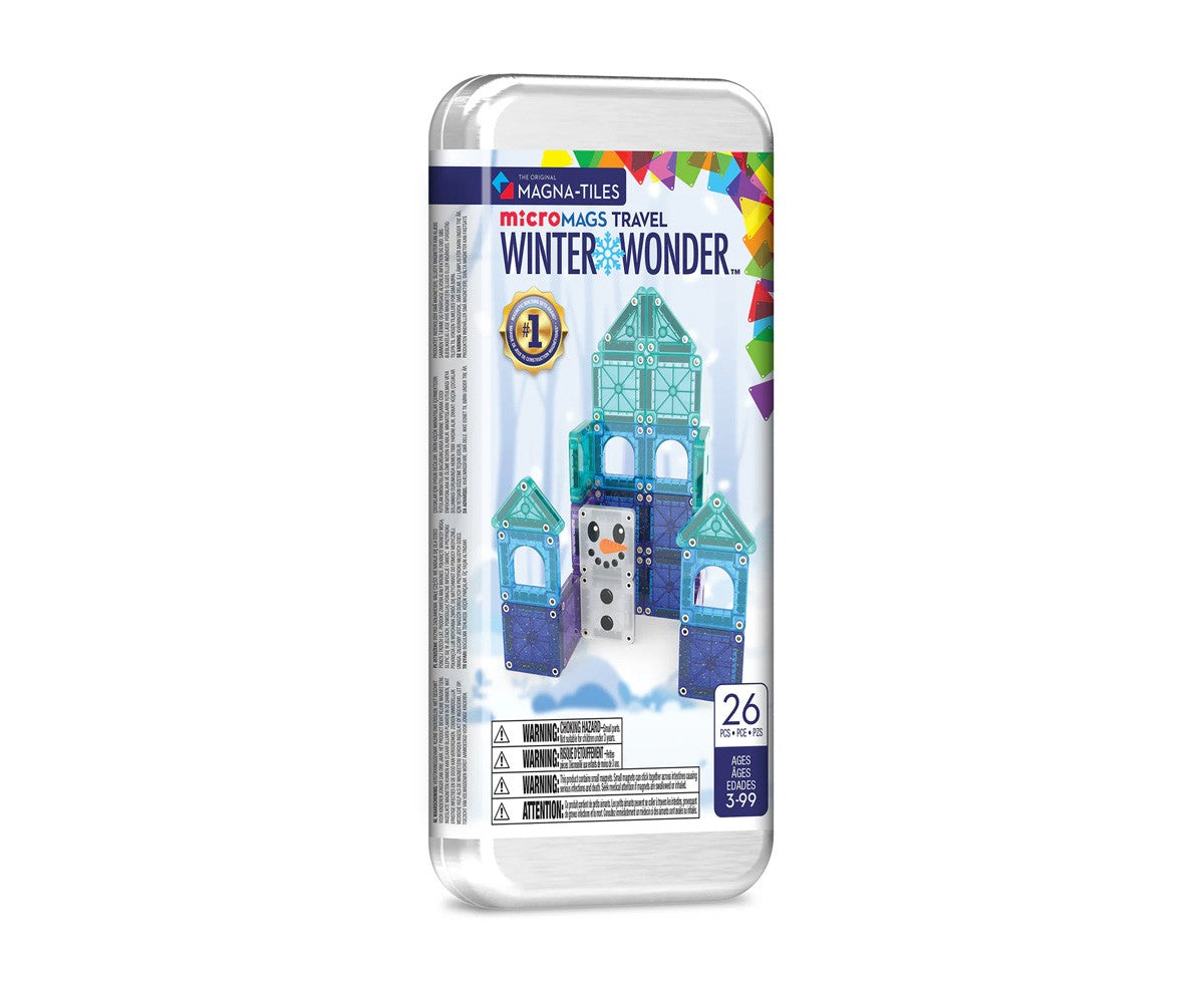 Magna Tiles Micro Mags - Travel Set Winter Wonder 26 Peças
