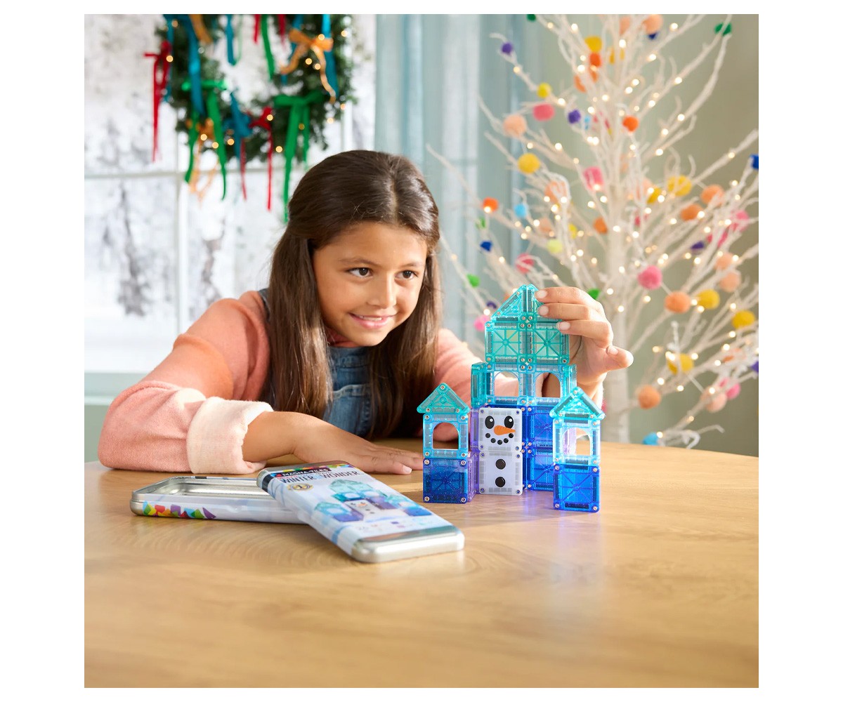 Magna Tiles Micro Mags - Travel Set Winter Wonder 26 Peças