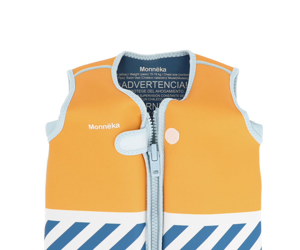 Colete Flutuador Aprendizagem - Stripes Blues & Beyond | Monnëka.
