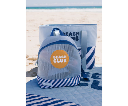 Mochila de Praia anti-areia - Stripes Blues & Beyond | Monnëka.