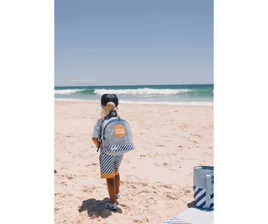 Mochila de Praia anti-areia - Stripes Blues & Beyond | Monnëka.