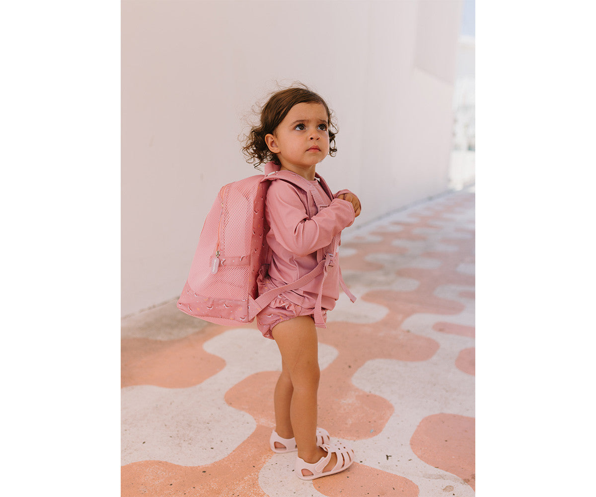 Mochila de Praia anti-areia - Whale Rosa | Monnëka
